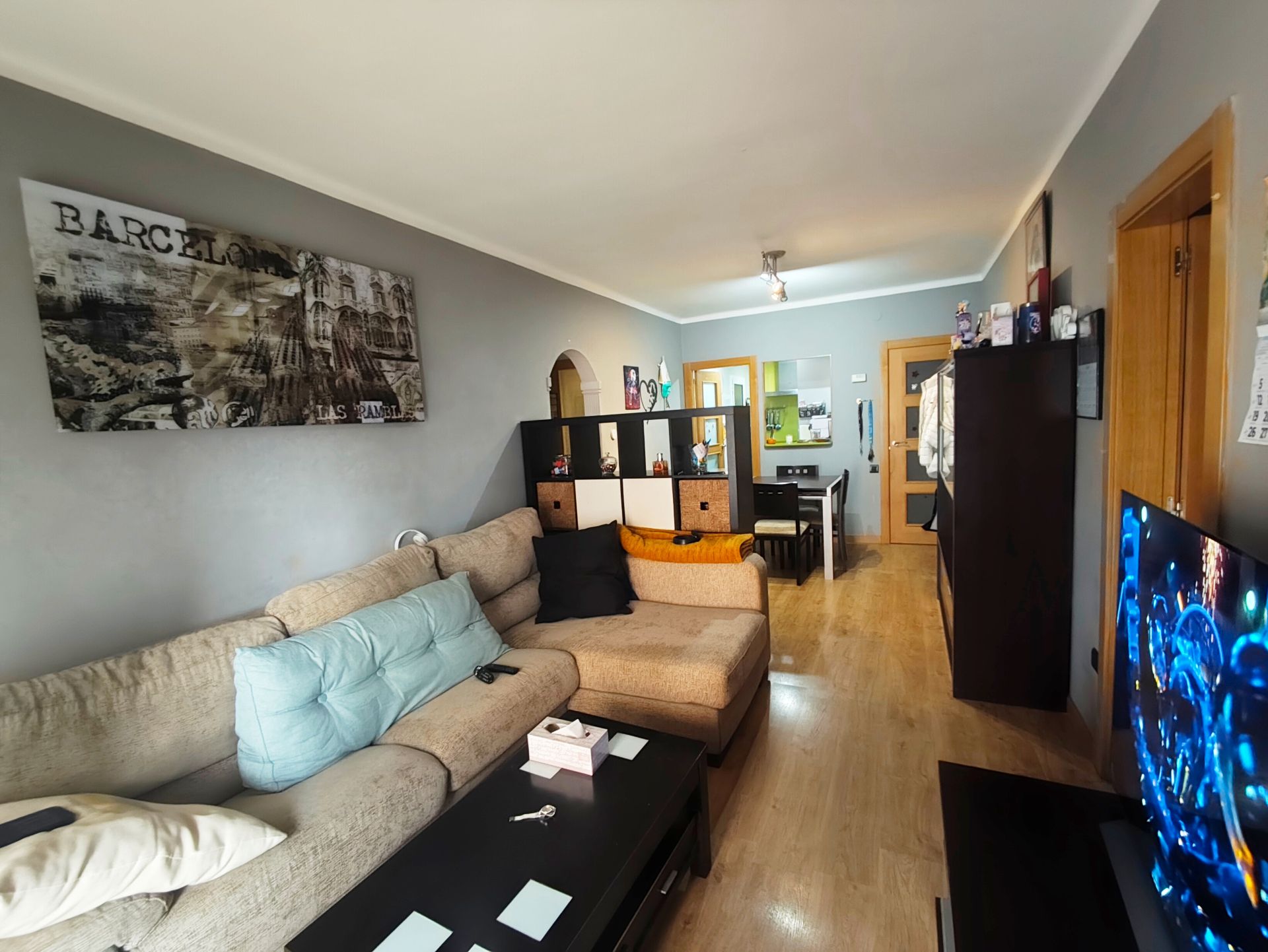 Living room of Flat for sale in Abrera  with Air Conditioner, Heating and Parquet flooring