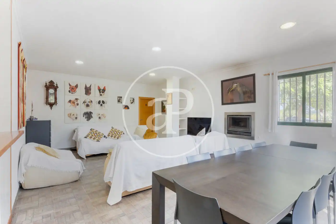 Sala de estar de Finca rústica en venta en Torrent con Aire acondicionado, Calefacción y Jardín privado