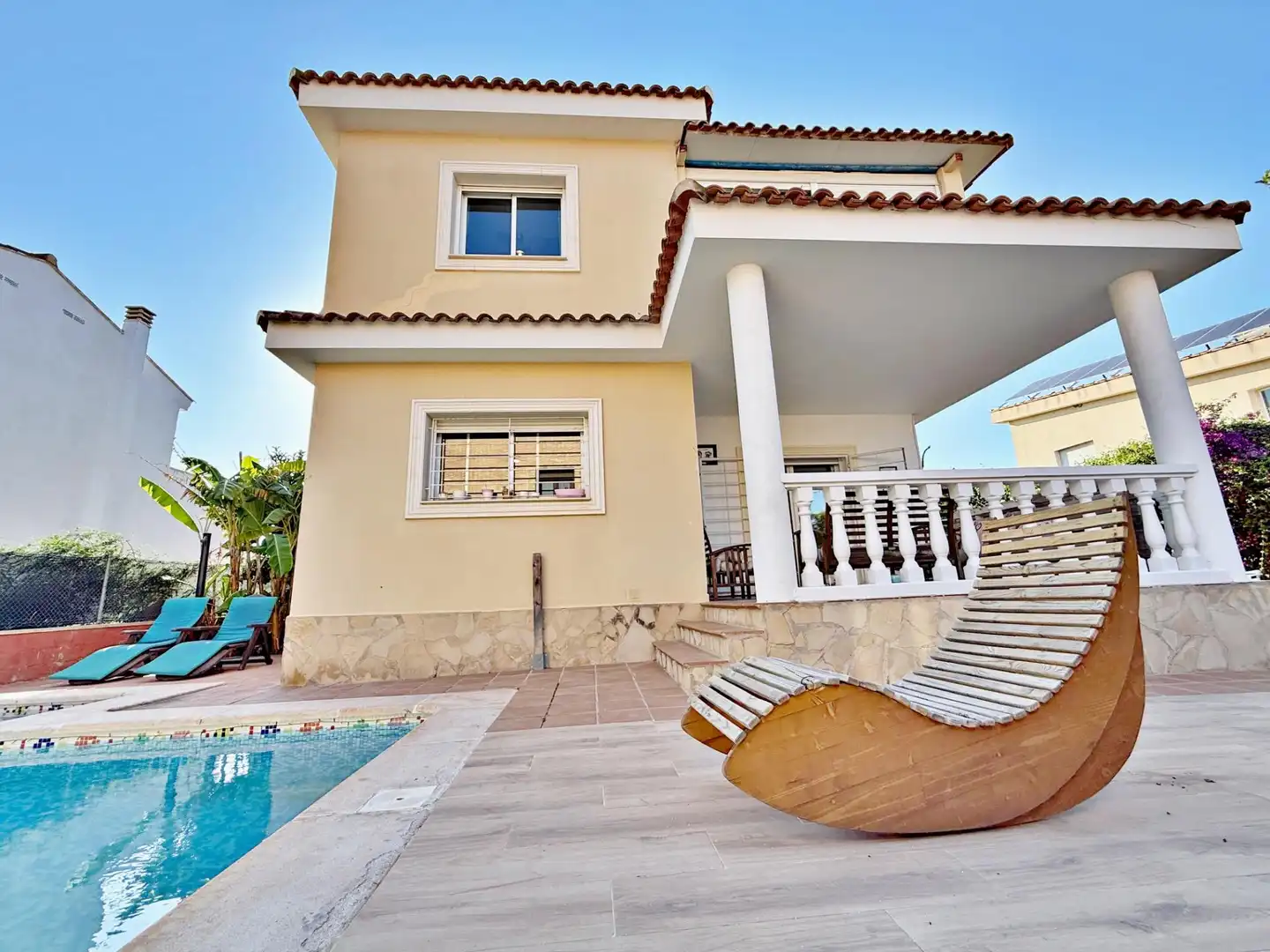 Piscina de Casa o xalet en venda en Llíria amb Aire condicionat, Jardí privat i Terrassa