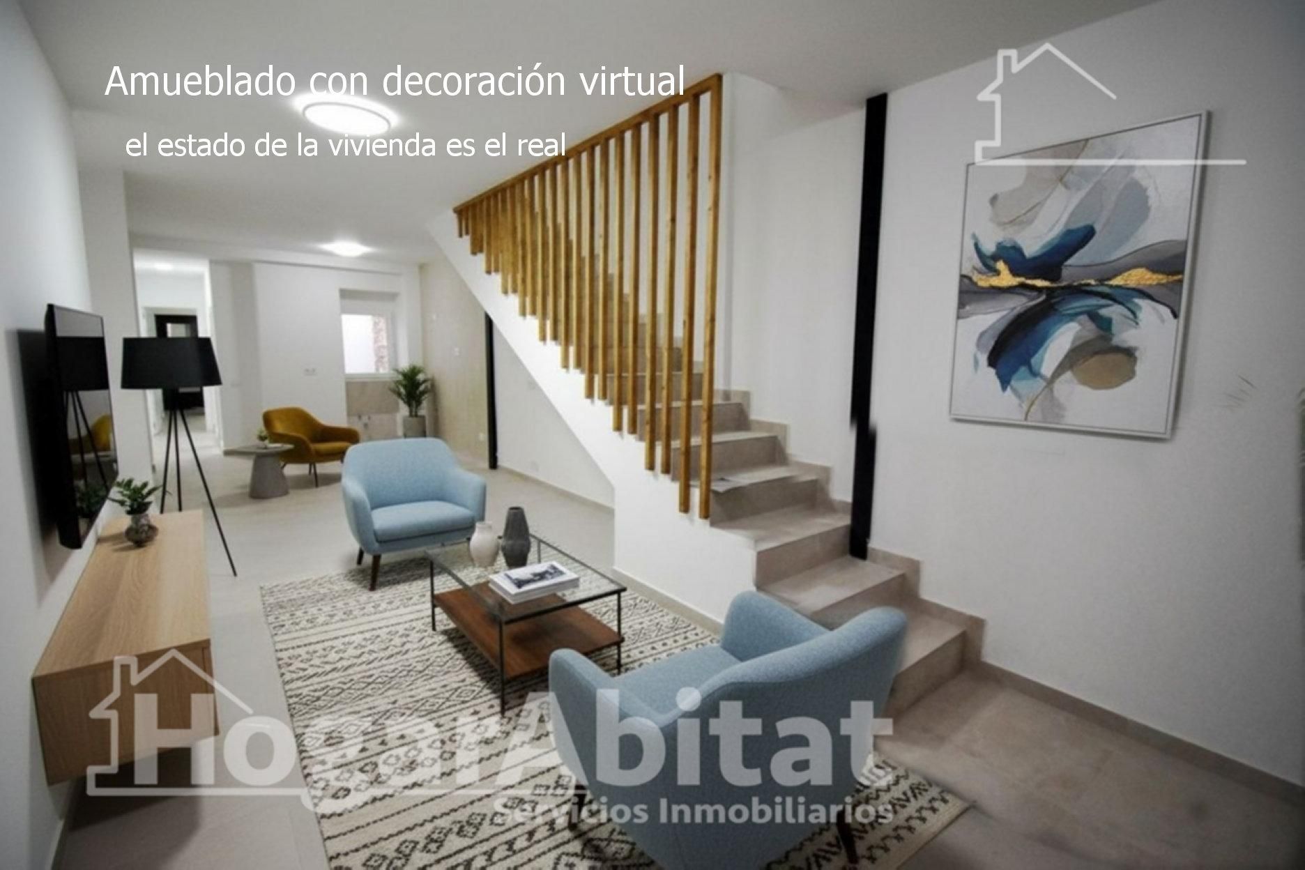 Sala d'estar de Casa o xalet en venda en Burriana / Borriana amb Balcó