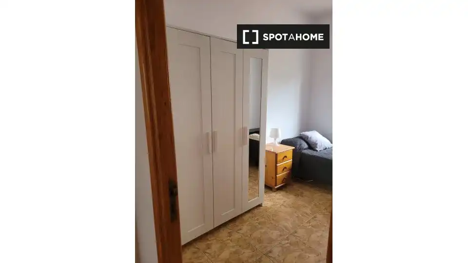 Bedroom of Flat for share in Las Palmas de Gran Canaria  with Air Conditioner, Terrace and Furnished