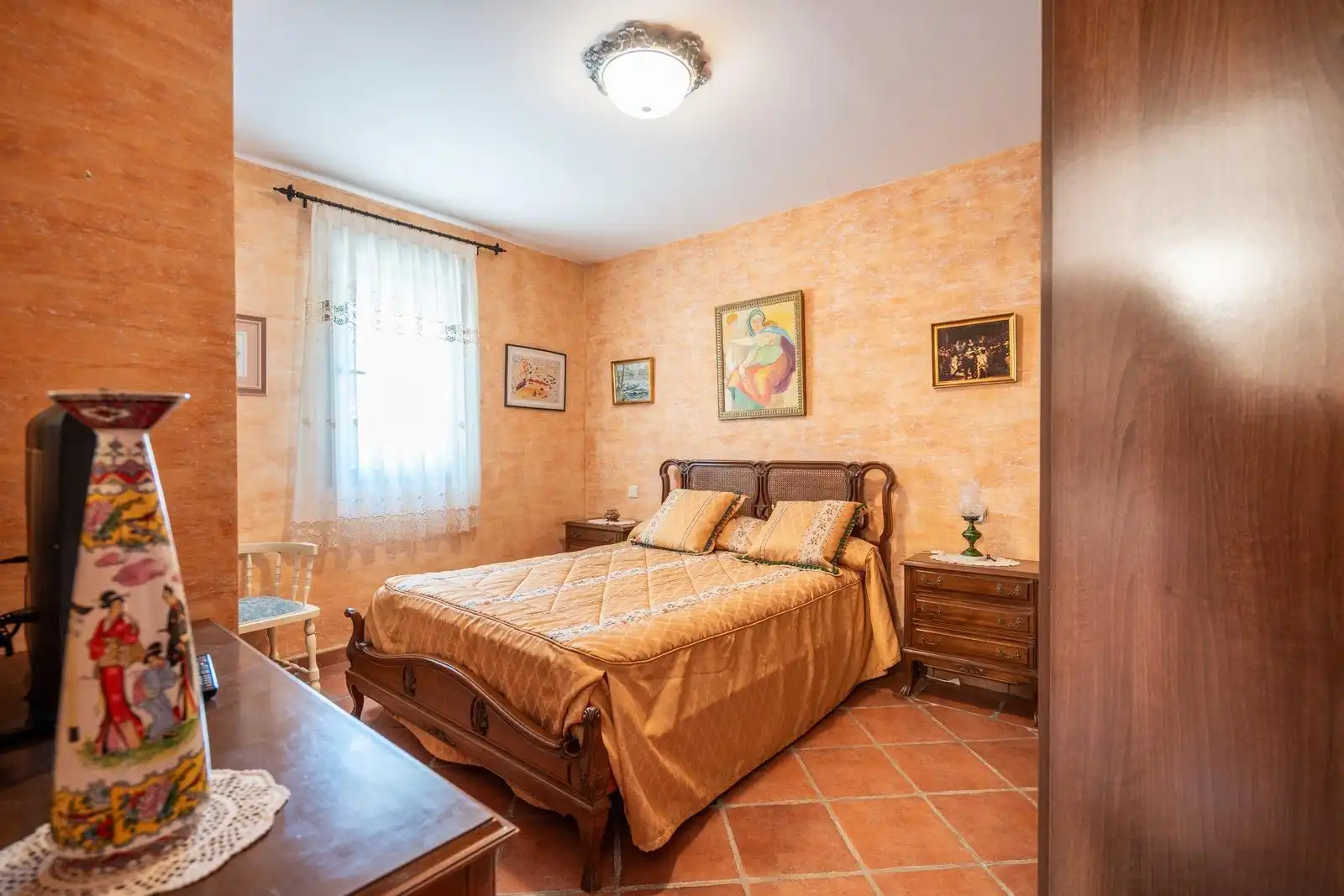 Habitación de Finca rústica en venta en Chinchón con Aire acondicionado, Calefacción y Jardín privado