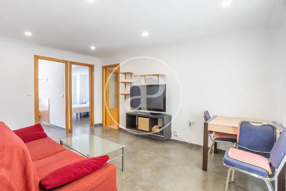 Living room of Flat for rent in Valencia  with Heating, Furnished and Balcony