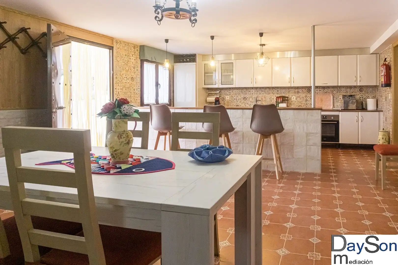 Dining room of Houses for rent in Alcalá la Real  with Air Conditioner, Terrace and Furnished