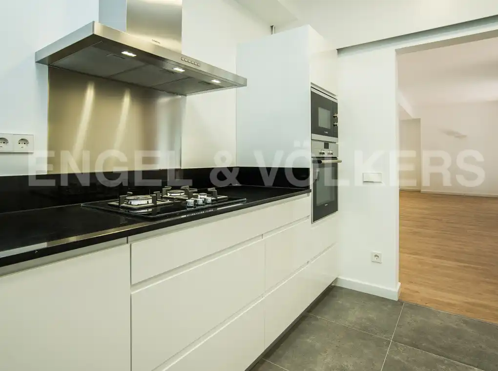 Kitchen of Flat for rent in Barcelona  with Air Conditioner, Heating and Private garden