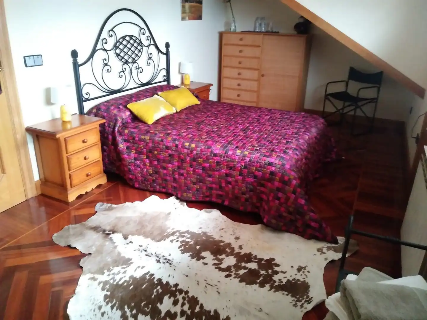 Schlafzimmer von Haus oder Chalet zur Miete in Castro-Urdiales mit Heizung, Privatgarten und Terrasse