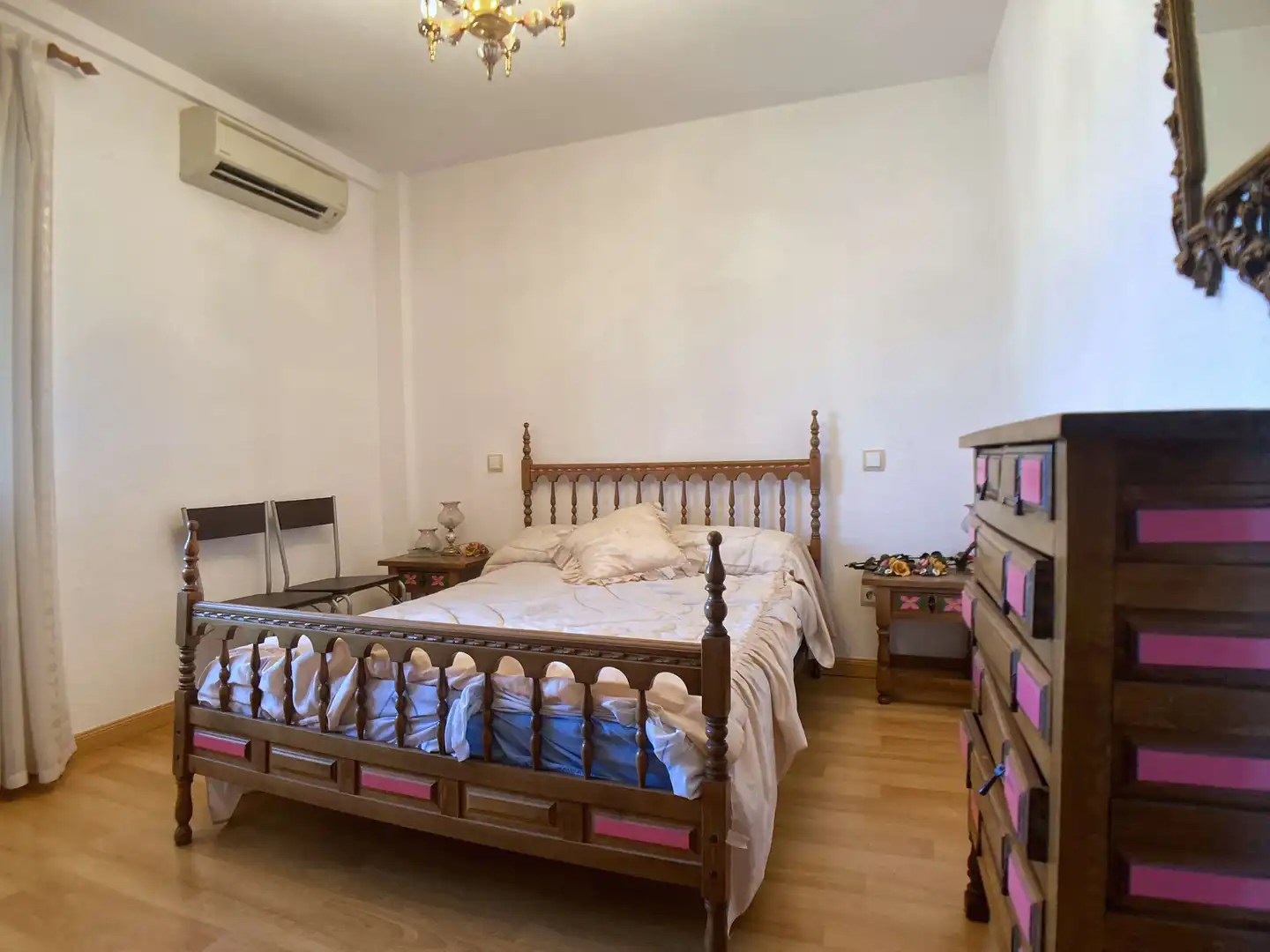 Bedroom of Flat for rent in Móstoles  with Air Conditioner, Heating and Parquet flooring