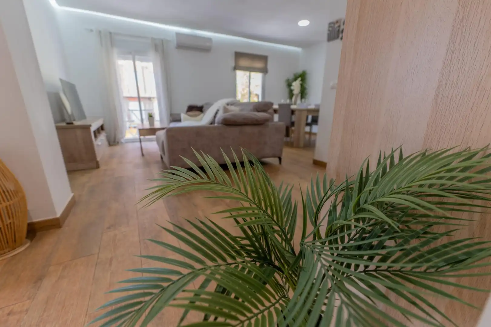 Sala de estar de Piso en venta en Elche / Elx con Aire acondicionado, Amueblado y Balcón