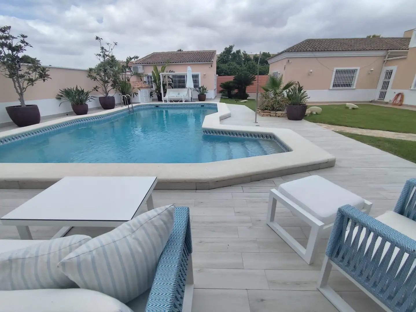 Piscina de Casa o chalet en venta en Murcia con Aire acondicionado, Jardín privado y Terraza