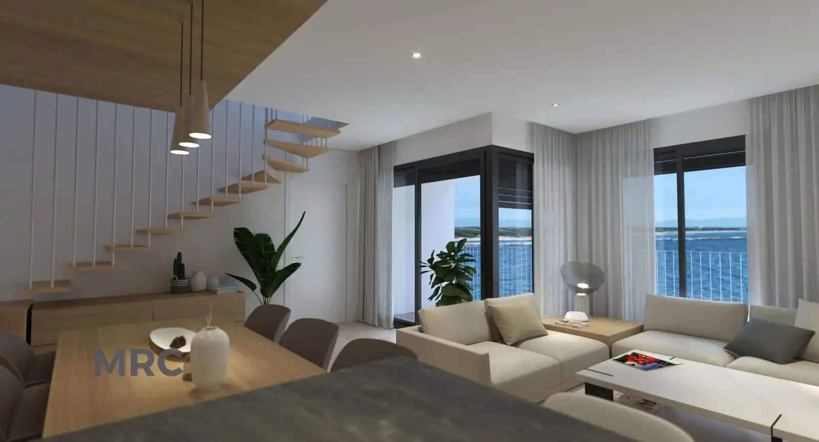 Living room of Flat for sale in L'Escala  with Air Conditioner and Terrace