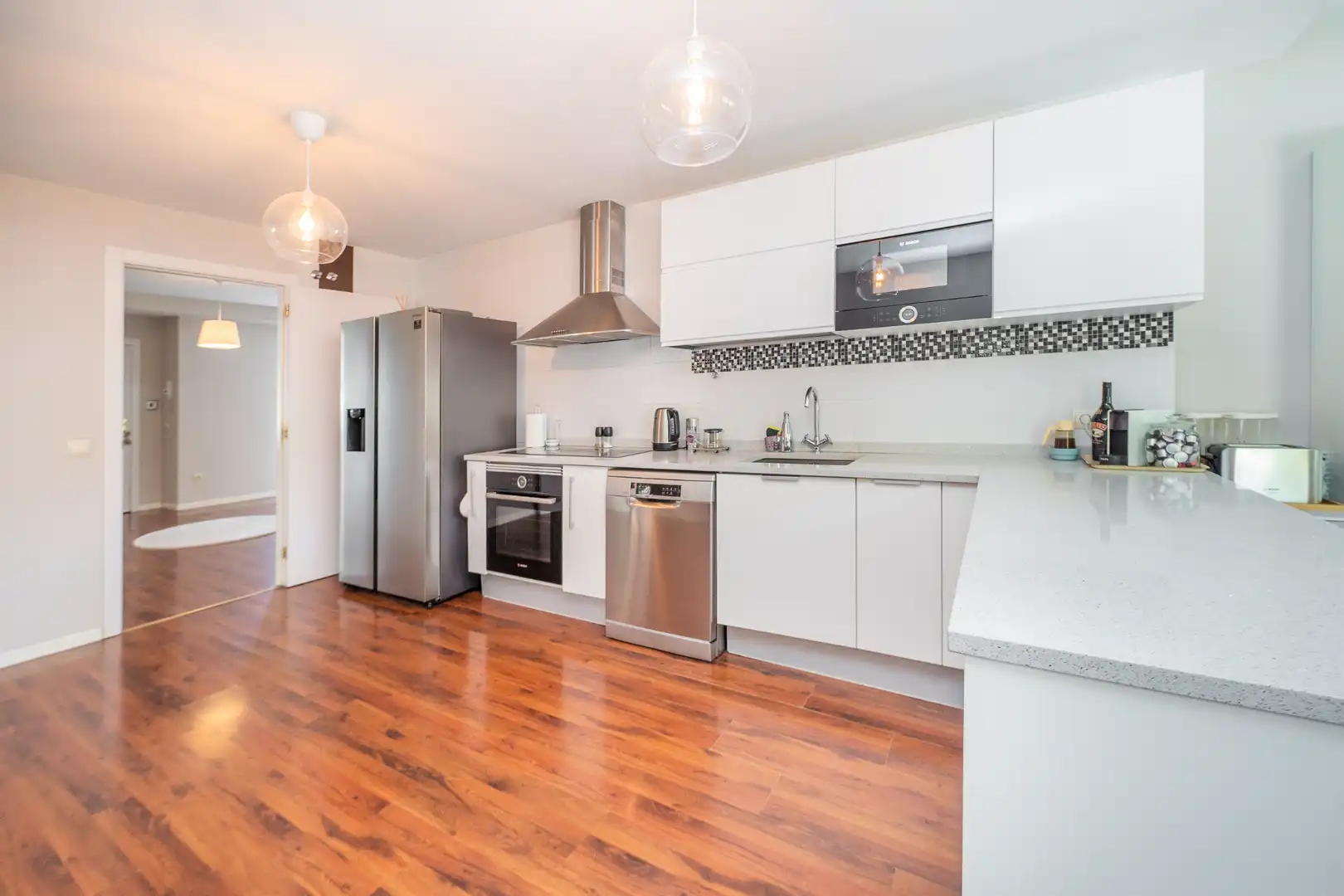 Cocina de Casa adosada en venta en Las Rozas de Madrid con Aire acondicionado, Calefacción y Jardín privado