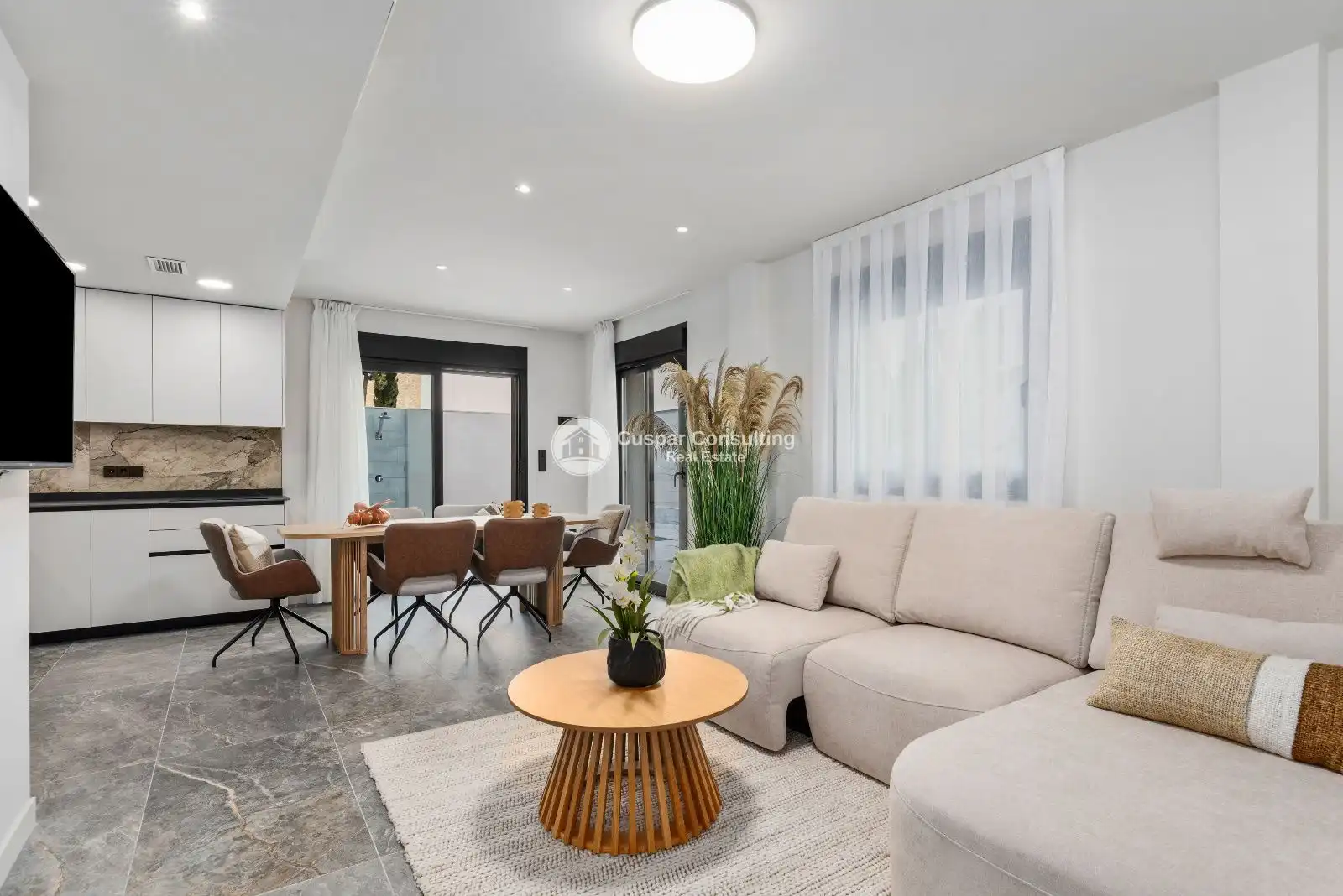 Sala de estar de Casa o chalet en venta en Pilar de la Horadada con Aire acondicionado, Terraza y Trastero