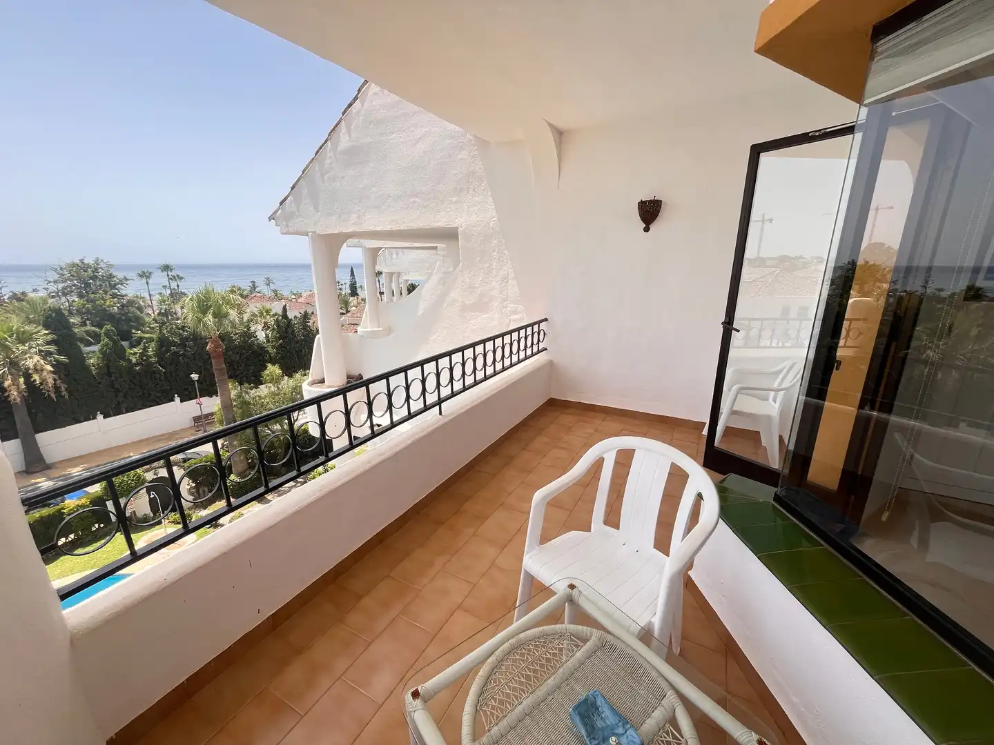 Terrasse von Maisonette zur Miete in Marbella mit Klimaanlage, Terrasse und Möbliert