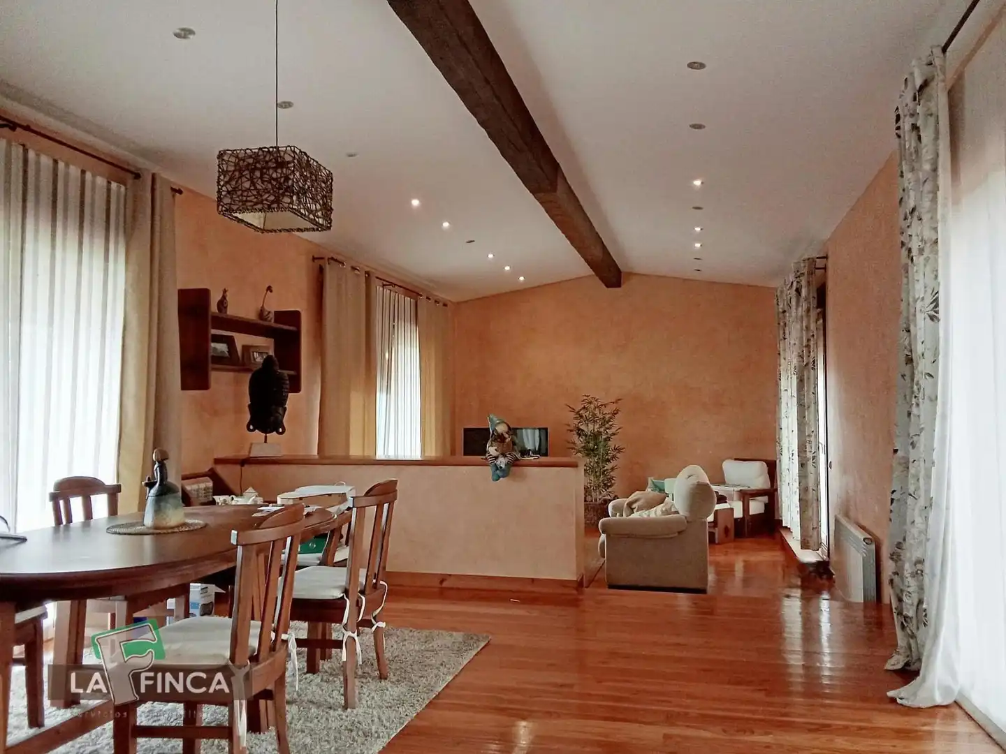 Living room of Houses for sale in Gozón  with Heating, Parquet flooring and Terrace