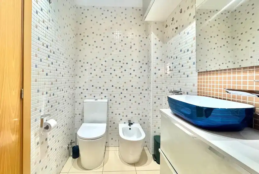 Baño de Casa o chalet en venta en Almiserà con Aire acondicionado, Calefacción y Jardín privado