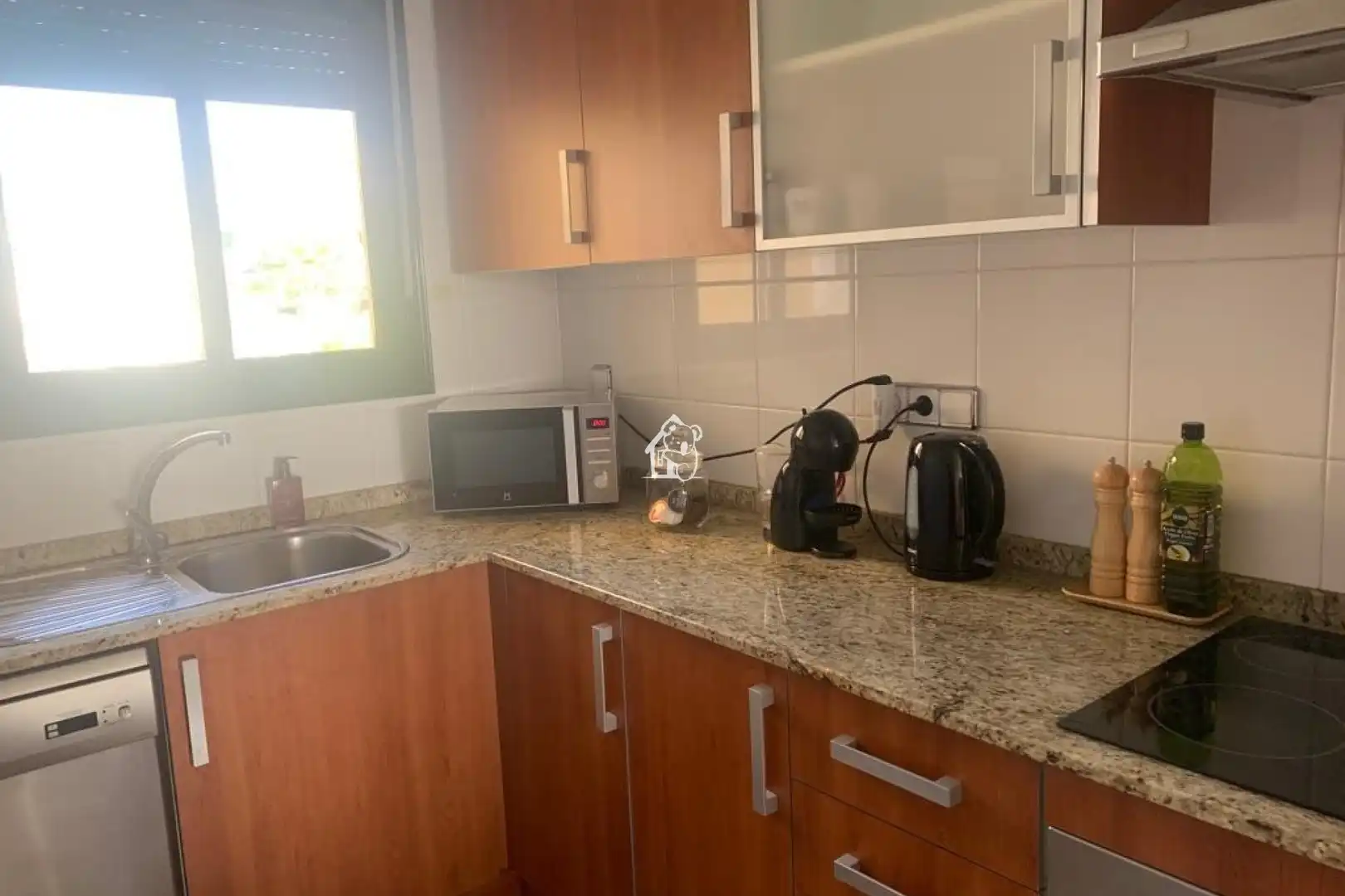Cocina de Apartamento de alquiler en Rojales con Aire acondicionado, Jardín privado y Terraza