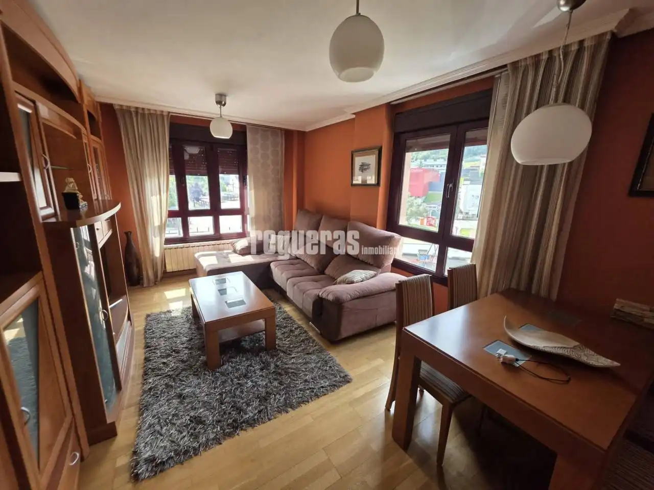 Living room of Flat for sale in Corvera de Asturias  with Heating, Storage room and Furnished