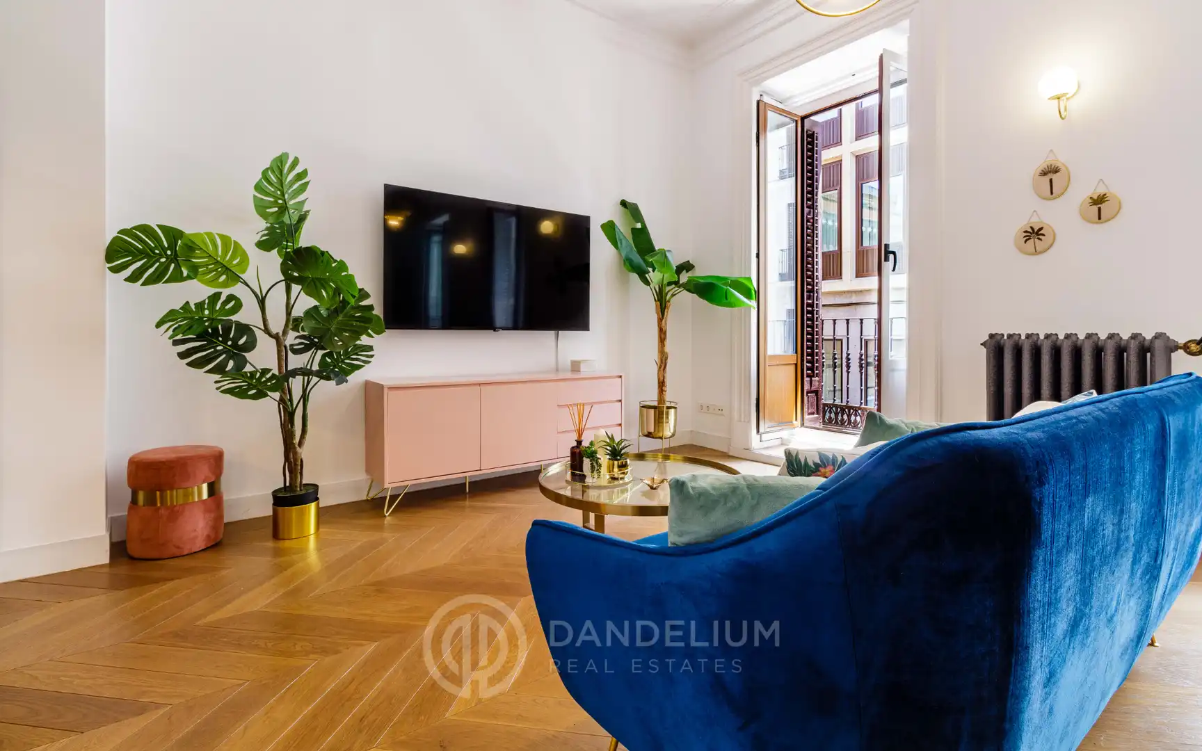Sala de estar de Piso de alquiler en Madrid con Aire acondicionado, Calefacción y Parquet