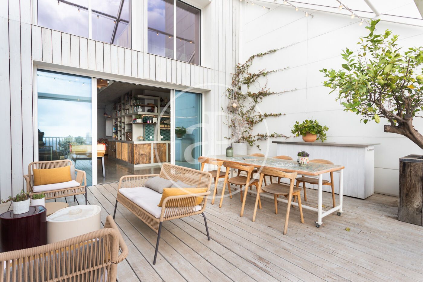 Terrace of House or chalet to rent in  Barcelona Capital  with Air Conditioner, Heating and Terrace