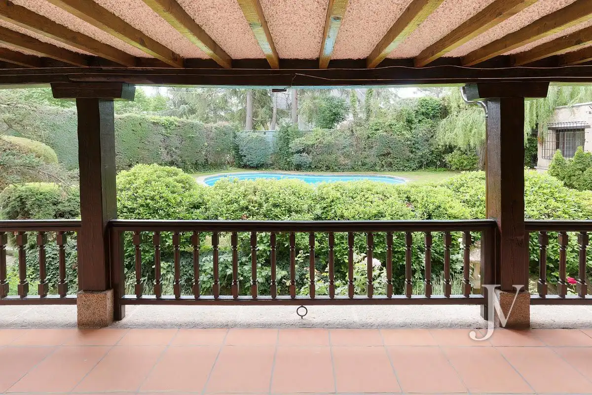 Terrace of Houses for rent in Madrid  with Air Conditioner, Heating and Private garden