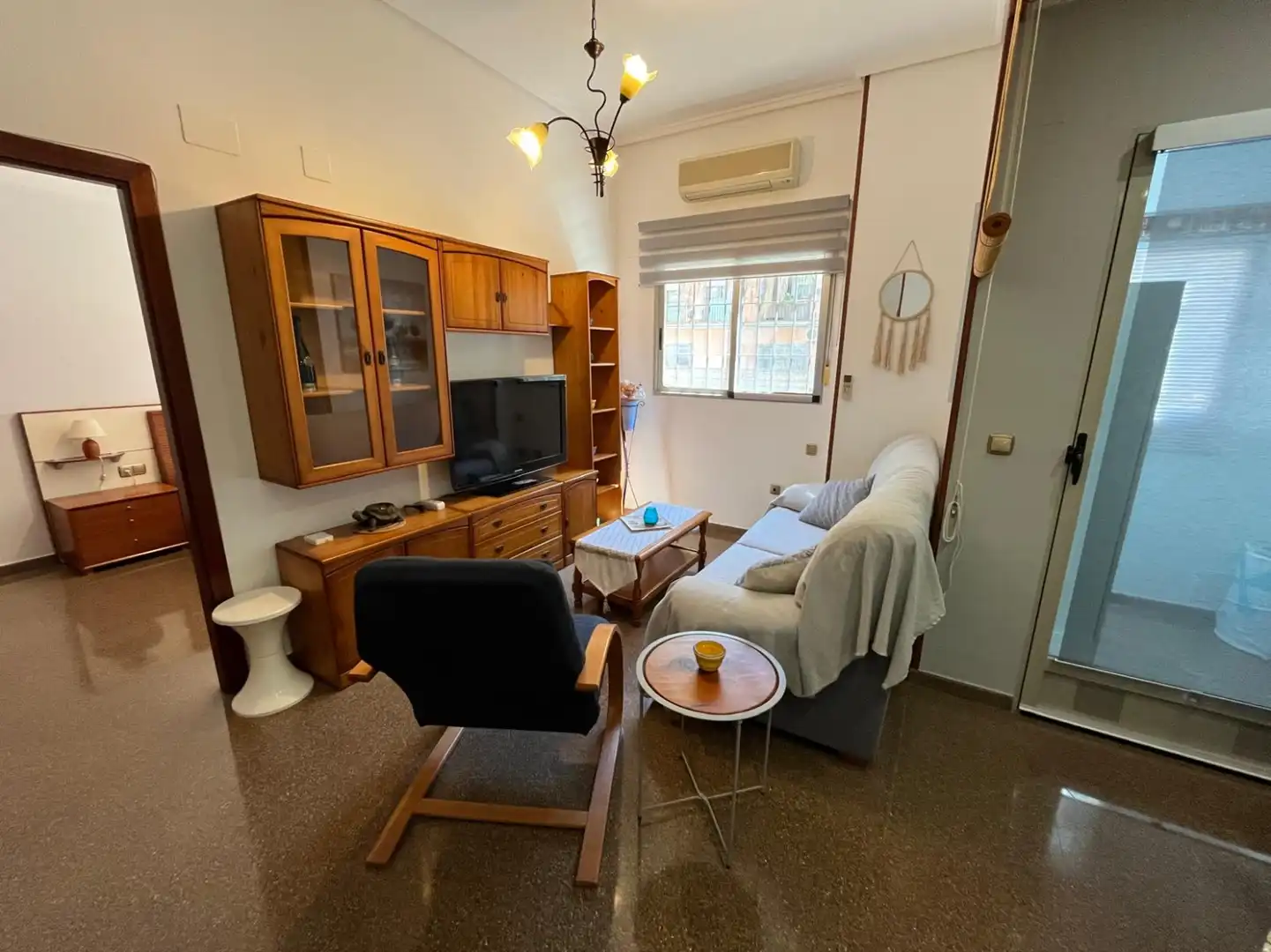 Wohnzimmer von Wohnung zur Miete in Valencia mit Klimaanlage, Heizung und Möbliert