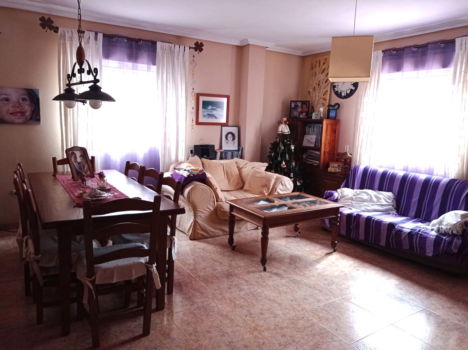 Living room of Single-family semi-detached for sale in  Almería Capital  with Air Conditioner, Heating and Alarm