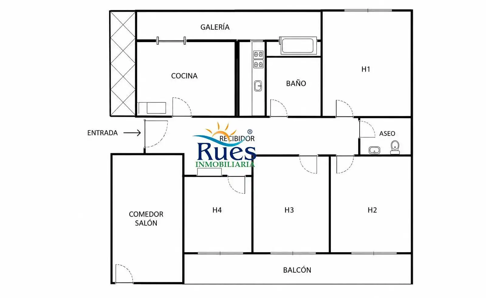 Flat with terrace for sale in Calle HERMANO MARTI, imagen 3