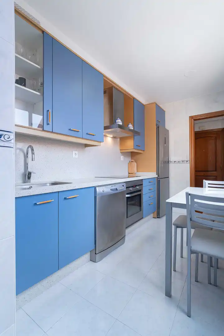Kitchen of Duplexes for sale in A Coruña Capital   with Heating and Parquet flooring