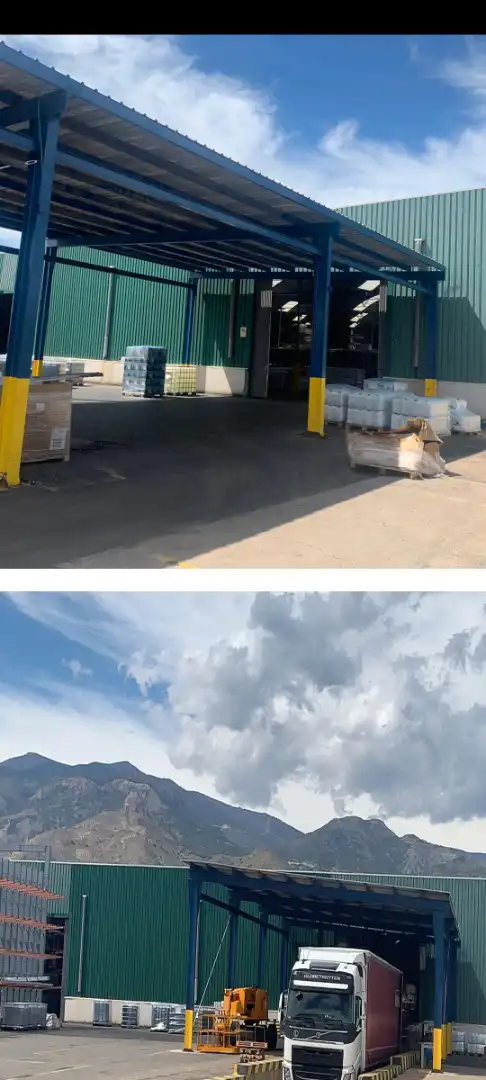 Vista exterior de Nave industrial en venta en La Mojonera con Alarma