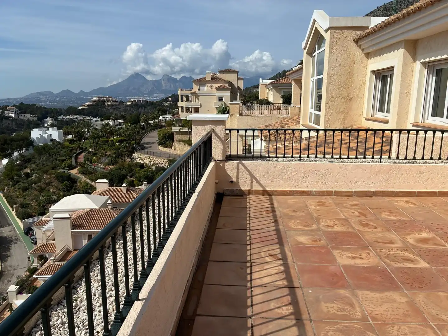 Terrasse von Dachboden zum Verkauf in Altea mit Klimaanlage, Heizung und Möbliert