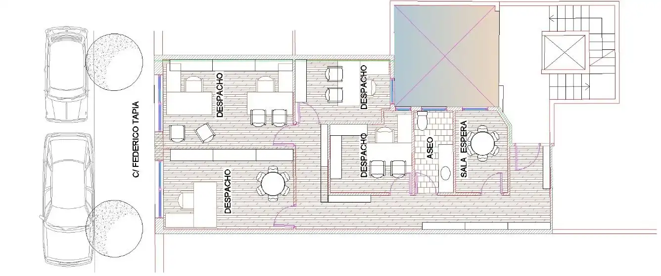 Büro mit Aufzug zur Miete in Rúa Federico Tapia, imagen 10