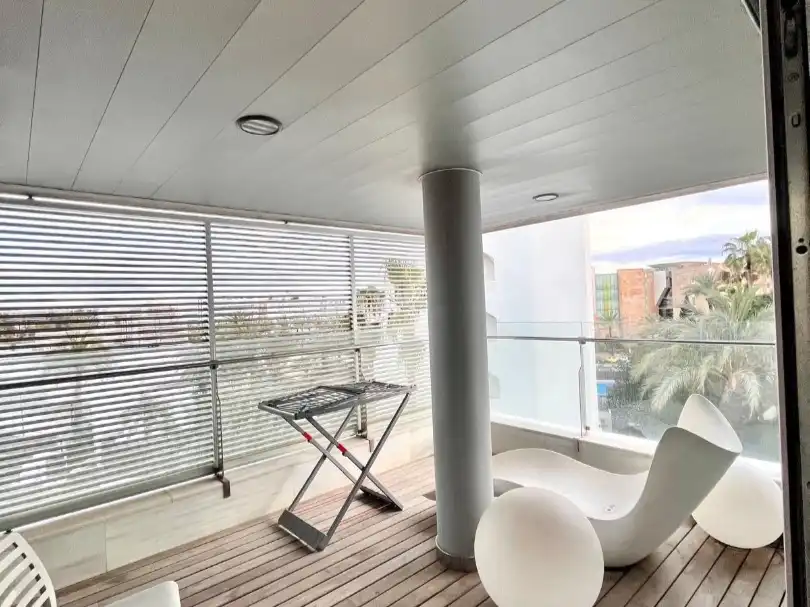 Balcony of Apartments for rent in Eivissa  with Air Conditioner, Heating and Parquet flooring