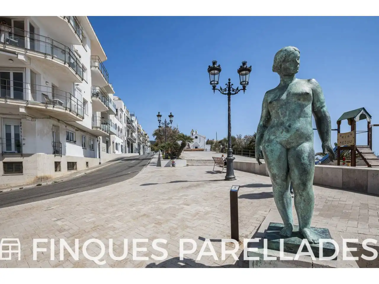 Exterior view of Attic for sale in Sitges  with Air Conditioner, Heating and Parquet flooring