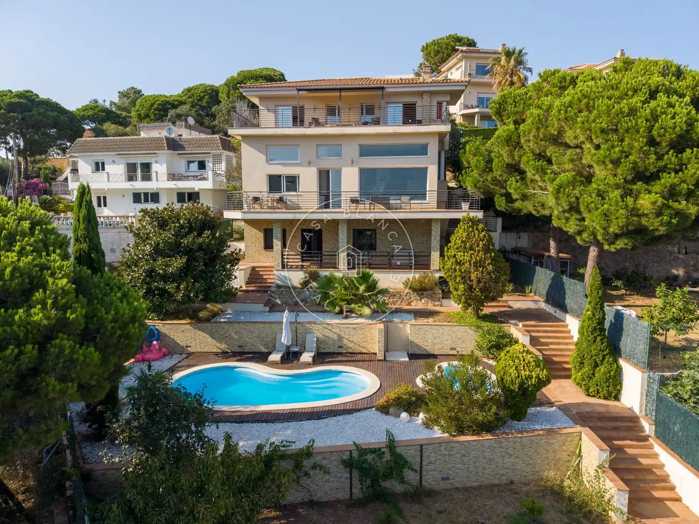 Vista exterior de Casa o chalet en venta en Lloret de Mar con Aire acondicionado, Calefacción y Jardín privado