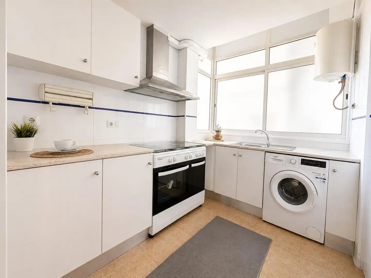 Kitchen of Flat for rent in Godella  with Air Conditioner, Terrace and Furnished