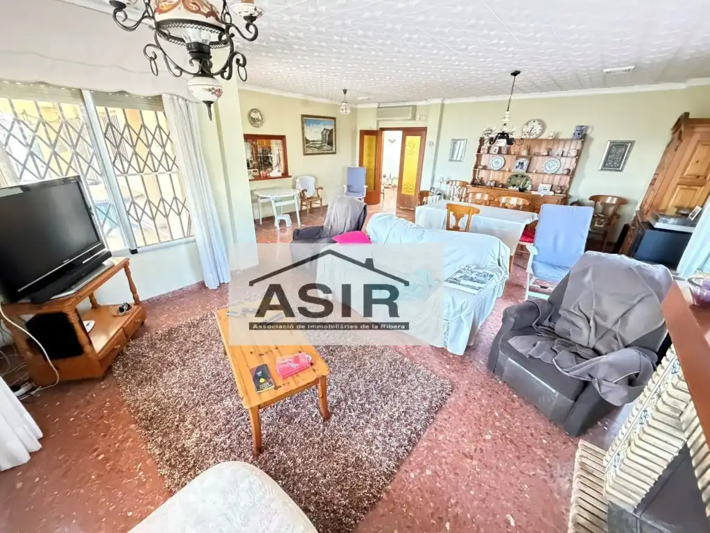 Sala de estar de Casa o chalet en venta en Alzira con Aire acondicionado, Terraza y Piscina