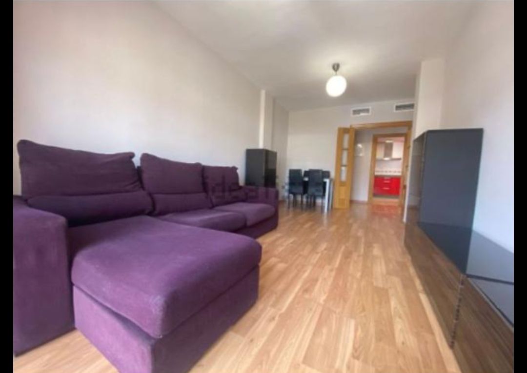 Sala d'estar de Pis de lloguer en Roquetas de Mar amb Aire condicionat, Calefacció i Parquet