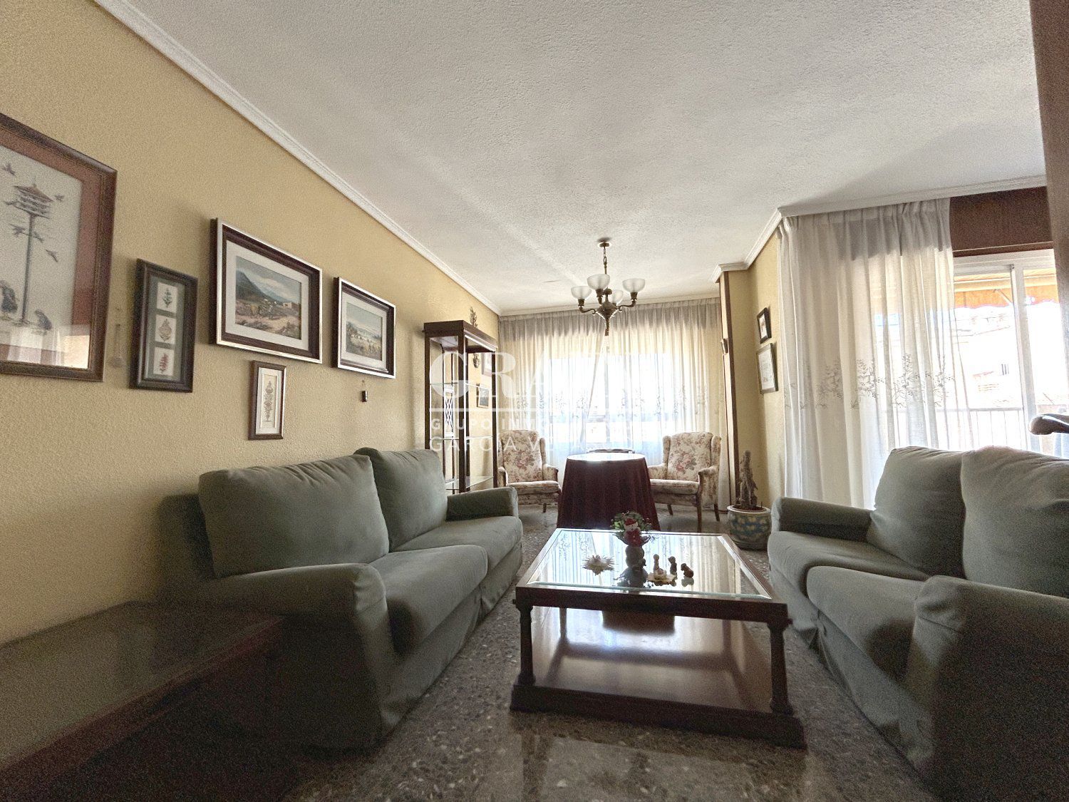Living room of Flat for sale in  Albacete Capital  with Air Conditioner, Heating and Balcony