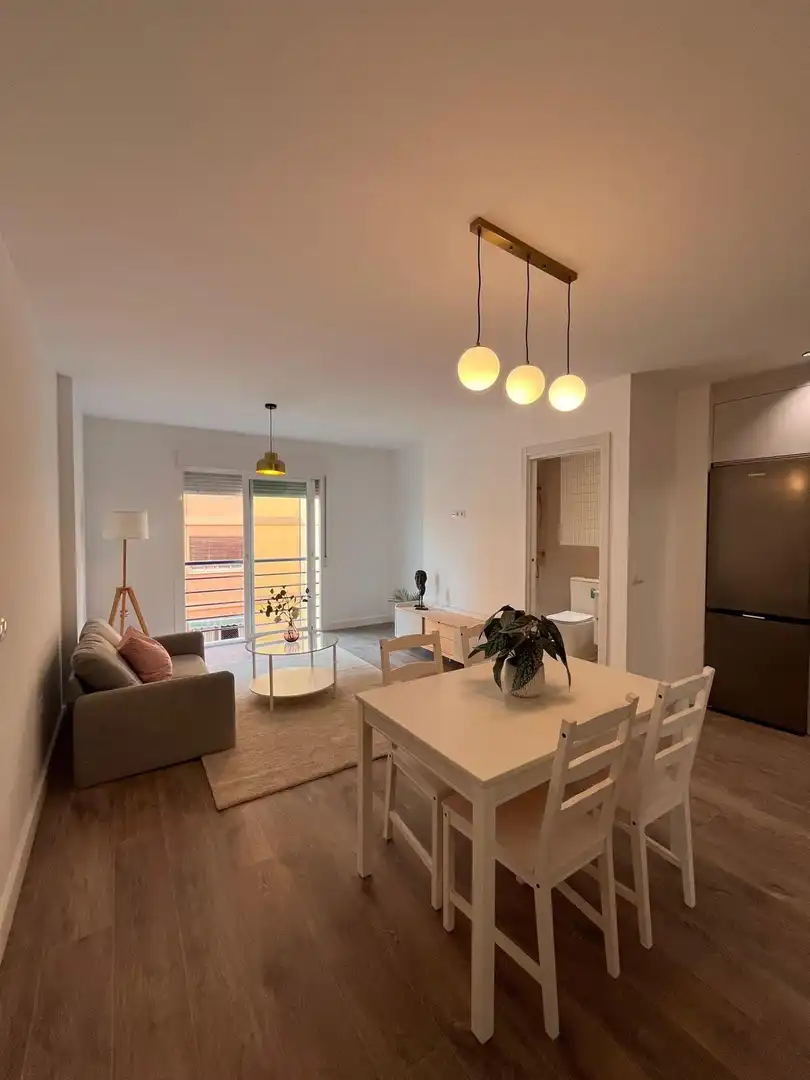 Sala de estar de Piso en venta en Málaga con Parquet, Terraza y Amueblado