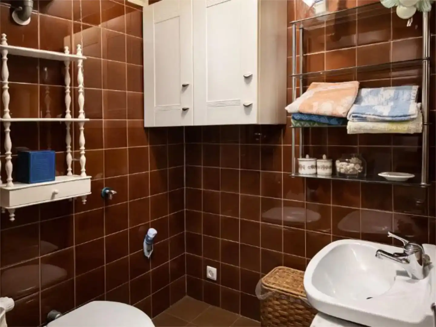 Bathroom of Flat for sale in Santander  with Private garden and Parquet flooring