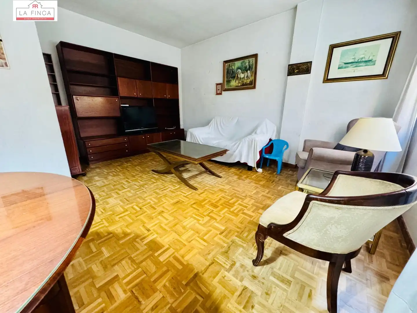Living room of Flat for sale in Málaga  with Air Conditioner and Parquet flooring
