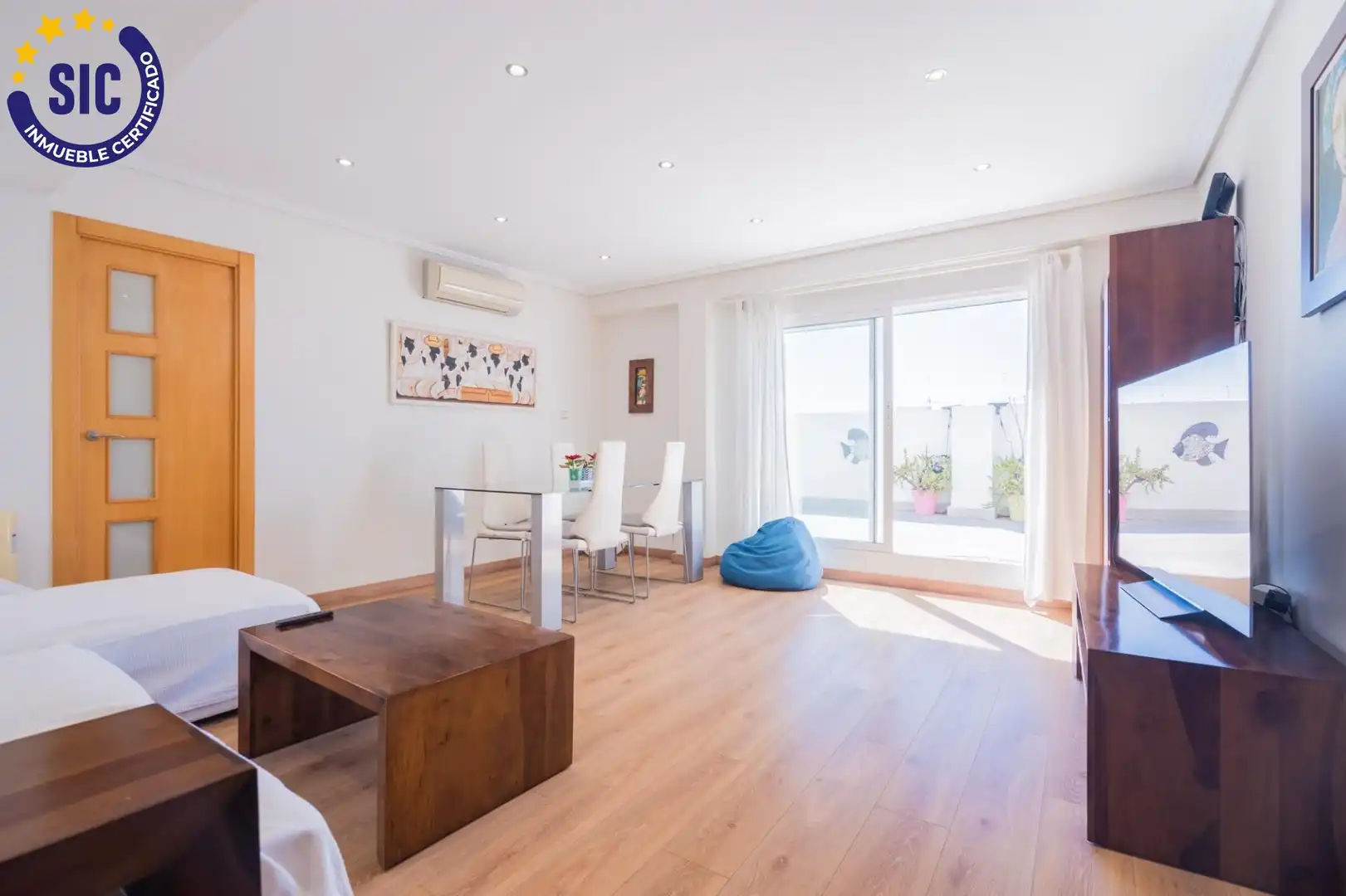 Sala de estar de Ático en venta en Valencia con Aire acondicionado, Calefacción y Parquet