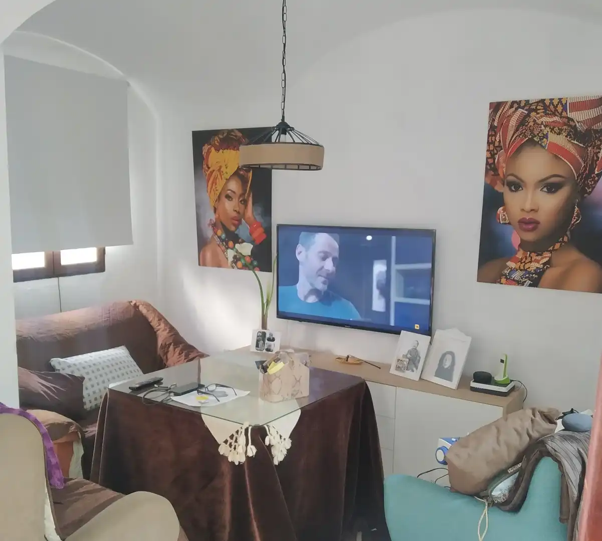 Sala de estar de Apartamento en venta en Jerez de los Caballeros con Terraza, Trastero y Amueblado