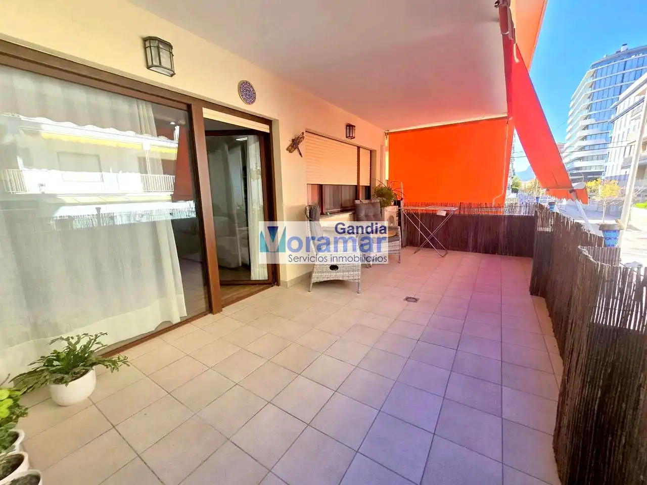 Terraza de Apartamento de alquiler en Gandia con Aire acondicionado, Terraza y Amueblado