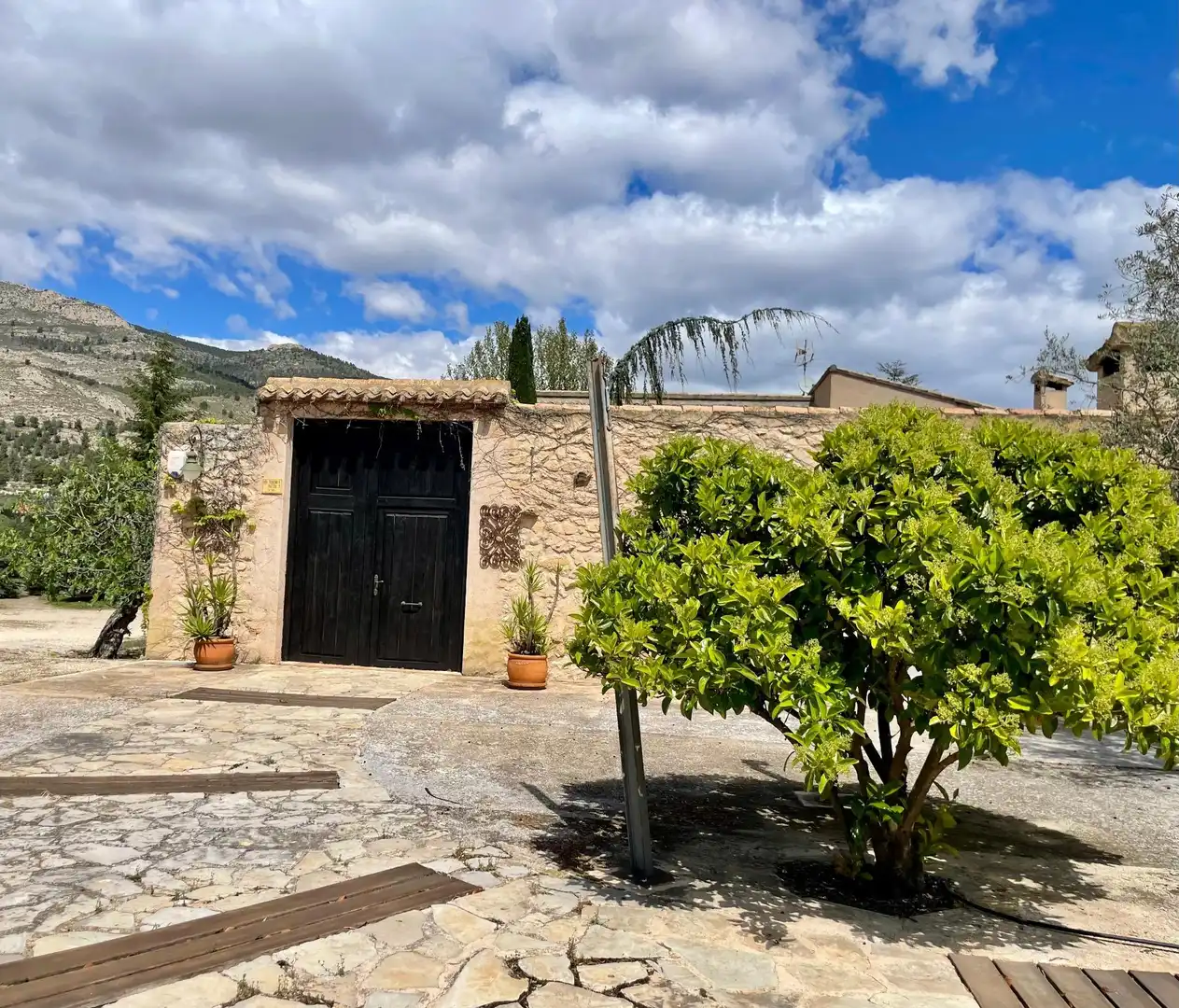 Exterior view of Houses for rent in Castalla  with Heating, Private garden and Terrace
