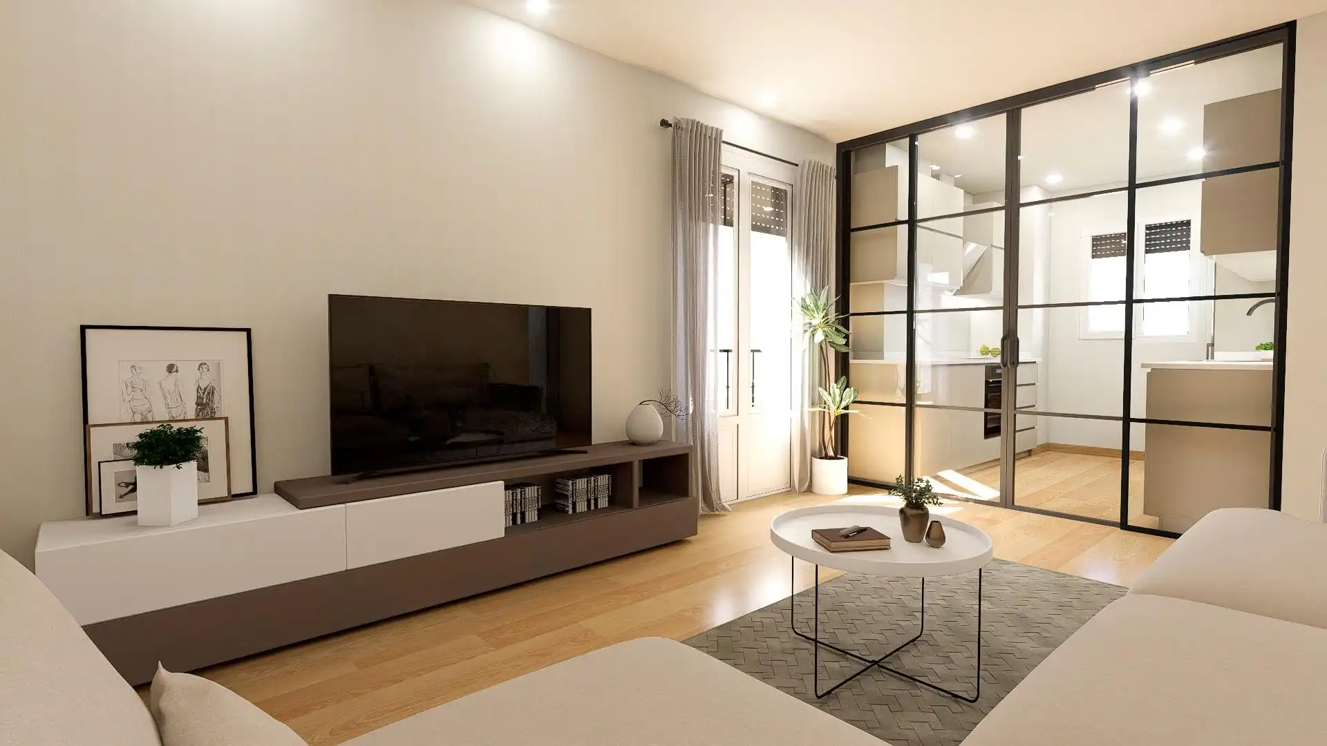 Living room of Flat for sale in Navalcarnero  with Heating, Private garden and Terrace