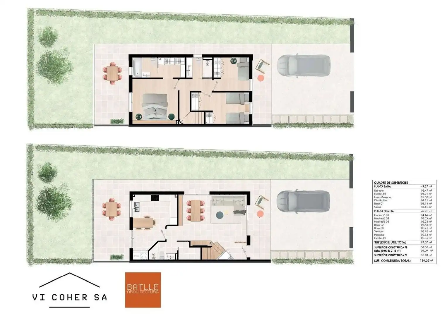 Casa adosada en venta en Navata con Calefacción, Jardín privado y Parquet