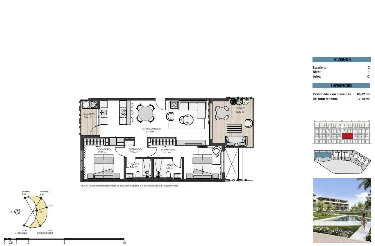 Apartment with terrace for sale in Mar Menor Golf, imagen 26