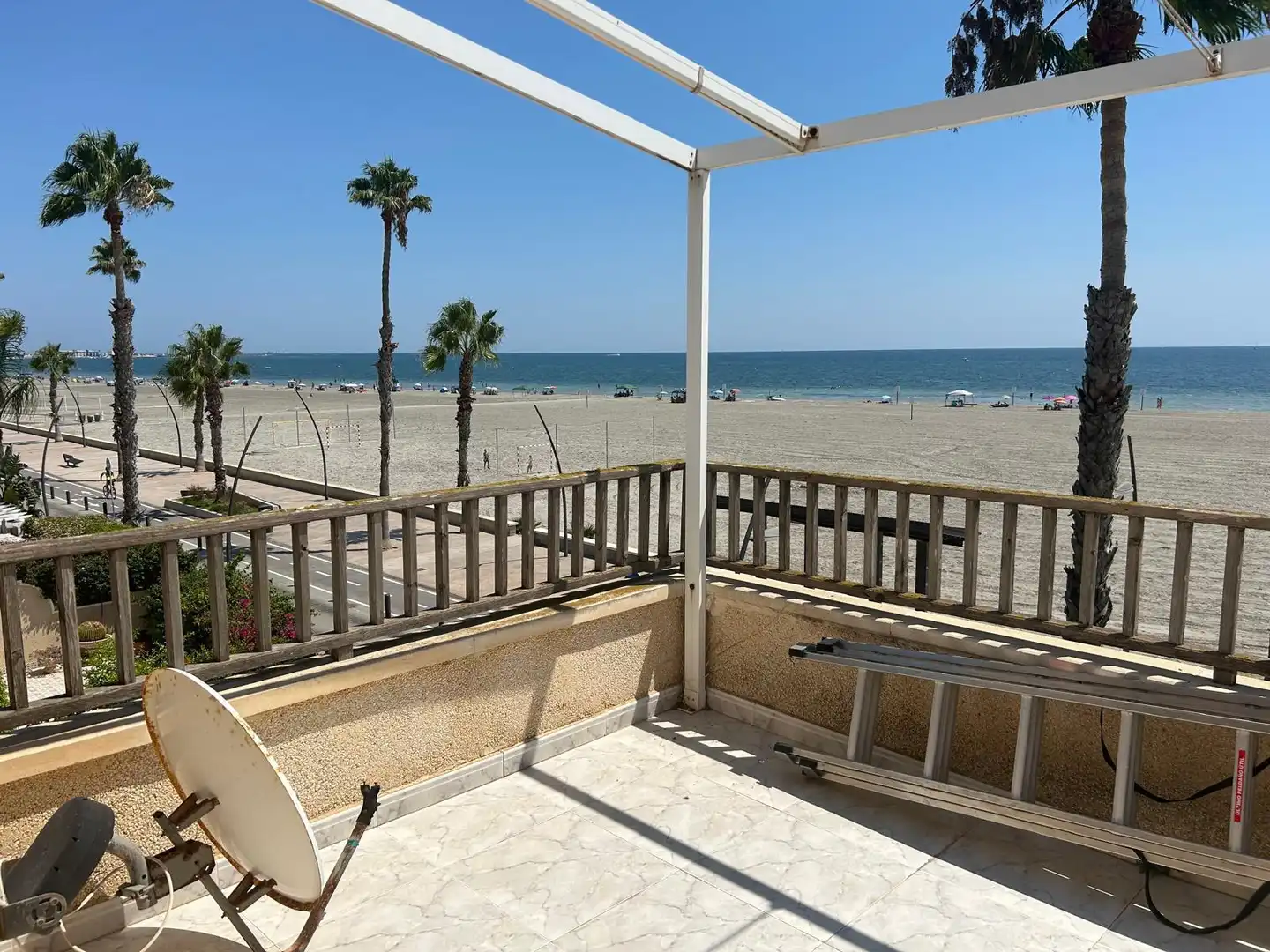 Terrasse von Einfamilien-Reihenhaus zur Miete in Santa Pola mit Möbliert und Haustiere erlaubt