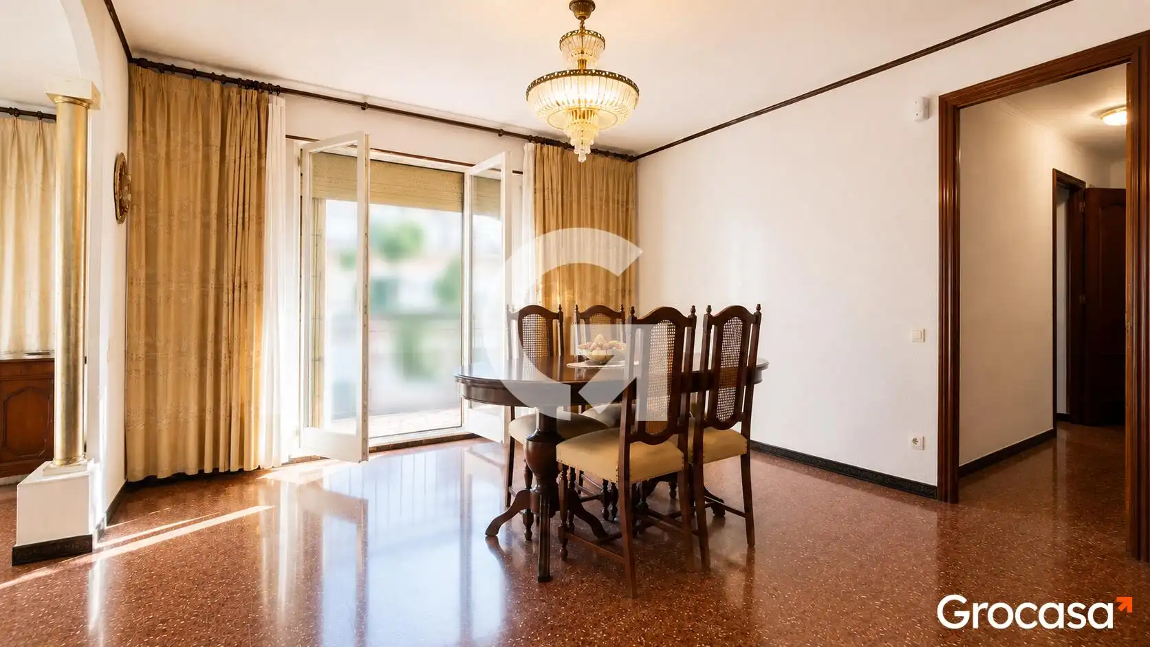 Dining room of Flat for sale in L'Hospitalet de Llobregat  with Air Conditioner and Balcony